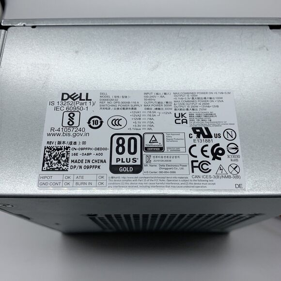 Genuine Dell‎ 300W Switching Power Supply D300EGM-02 9PFPK - Picture 2 of 7